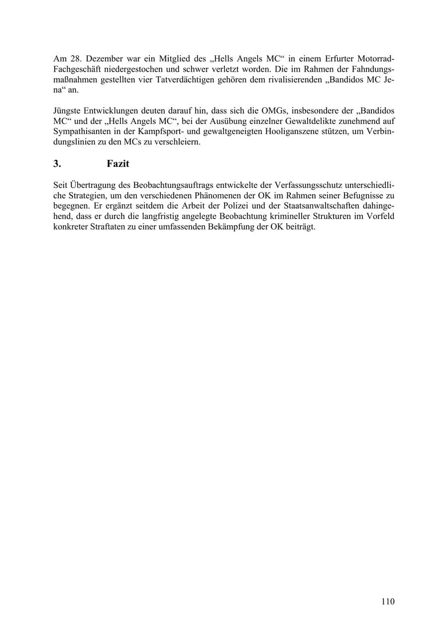 Seite 111 des Verfassungsschutzbericht 2009 Thüringen