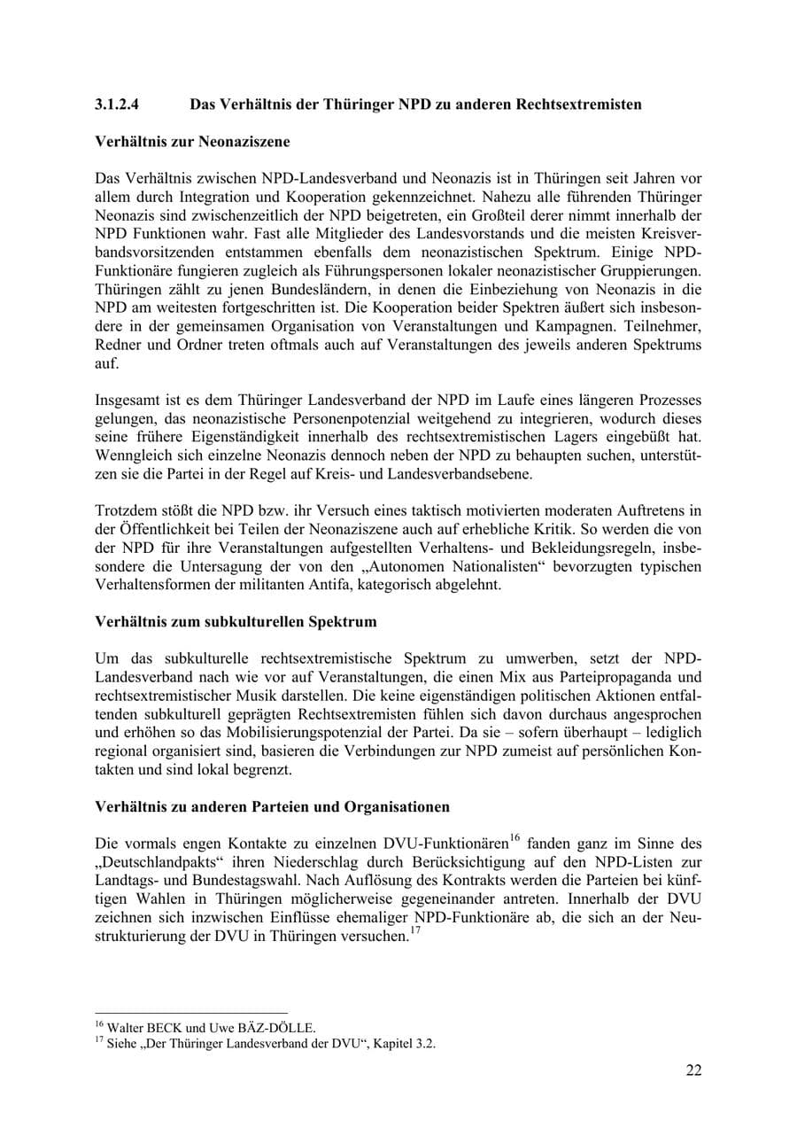 Seite 23 des Verfassungsschutzbericht 2009 Thüringen