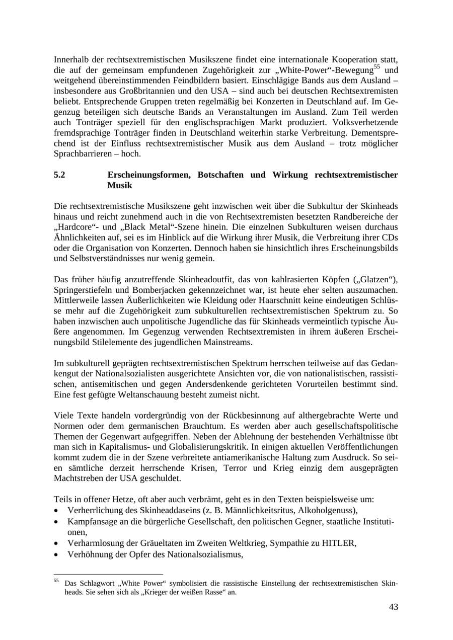 Seite 44 des Verfassungsschutzbericht 2010 Thüringen