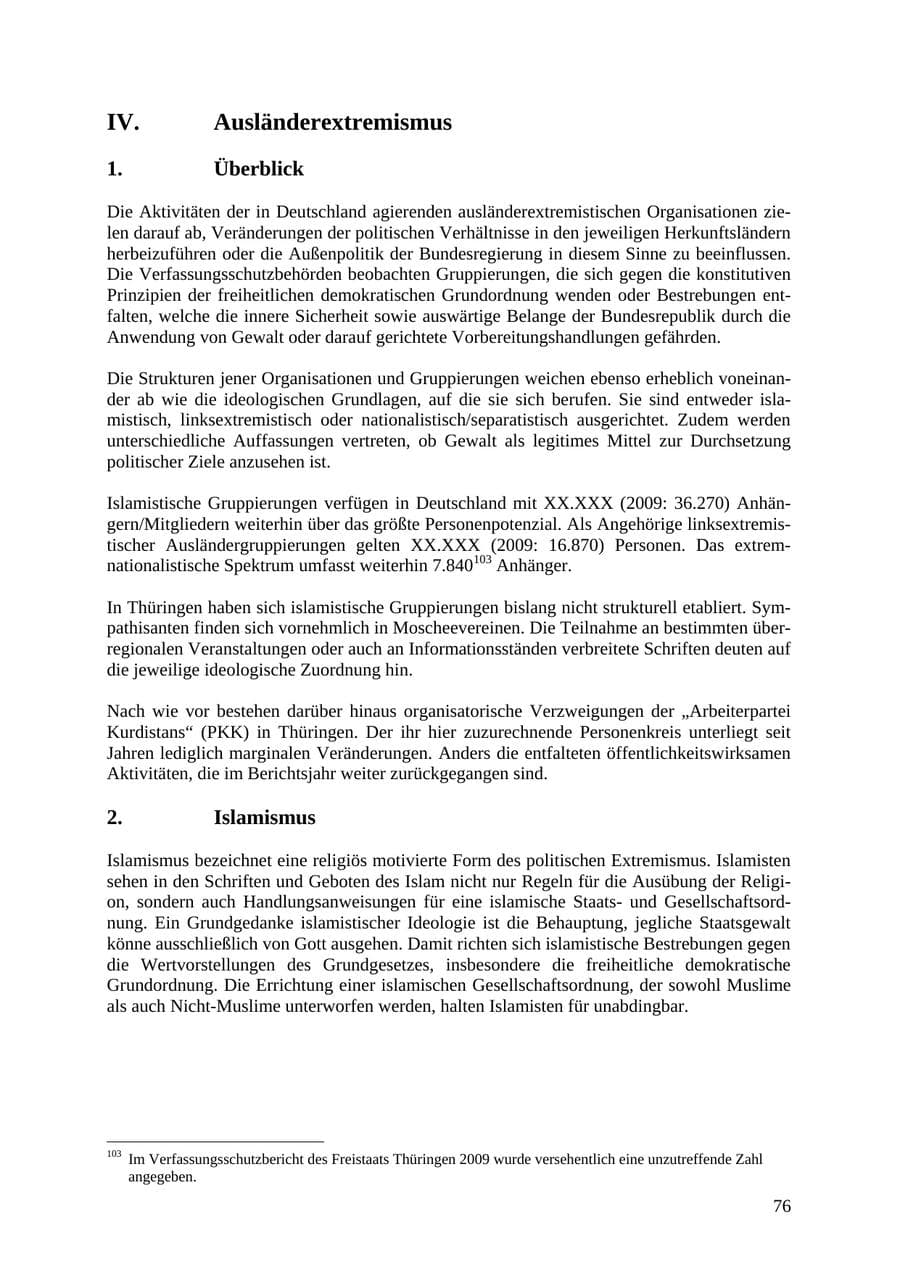 Seite 77 des Verfassungsschutzbericht 2010 Thüringen