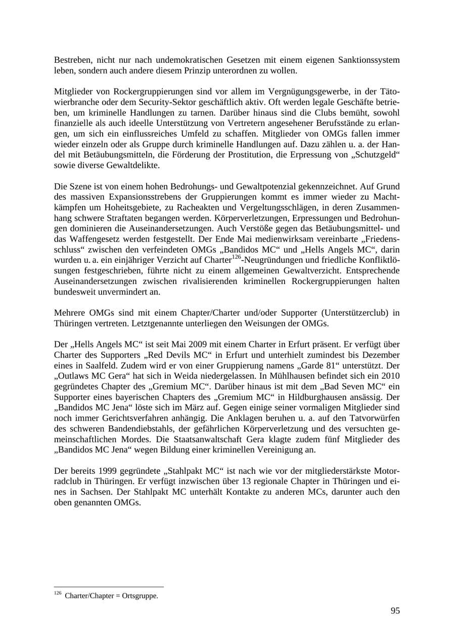 Seite 96 des Verfassungsschutzbericht 2010 Thüringen