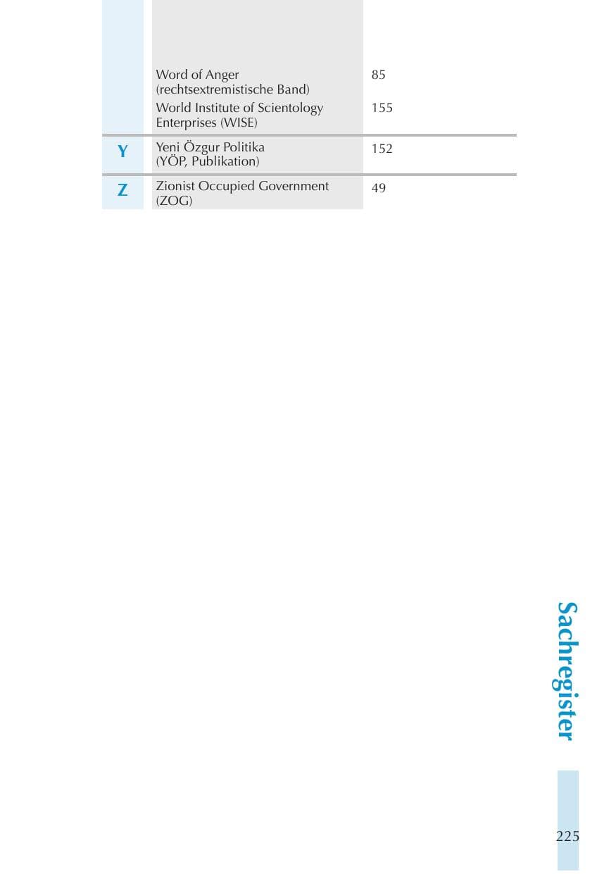 Seite 225 des Verfassungsschutzbericht 2011 Thüringen