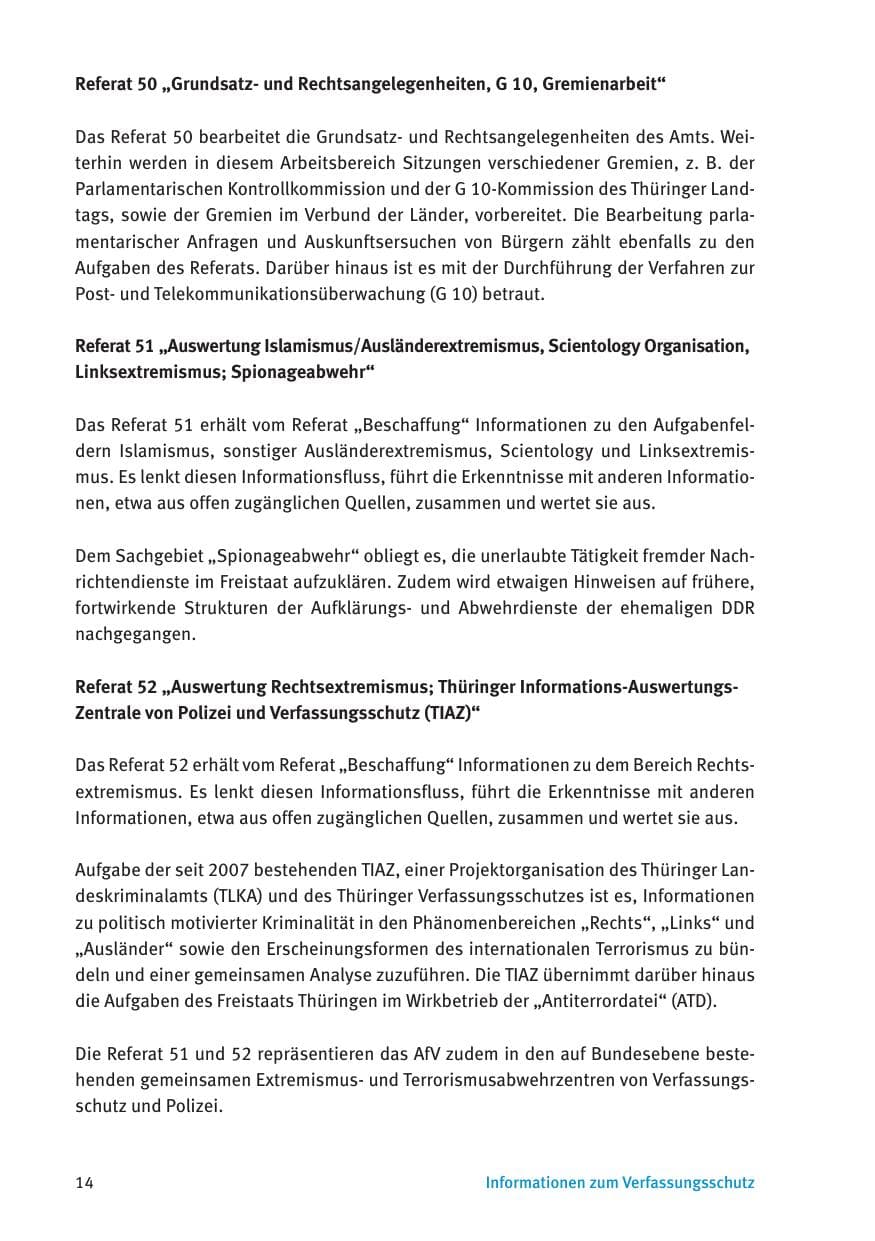 Seite 16 des Verfassungsschutzbericht 2015 Thüringen