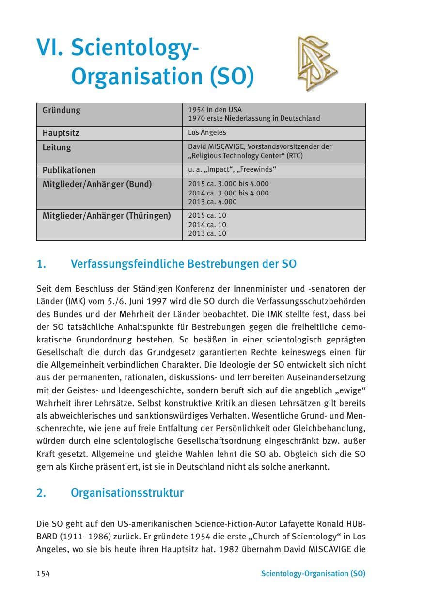 Seite 156 des Verfassungsschutzbericht 2015 Thüringen