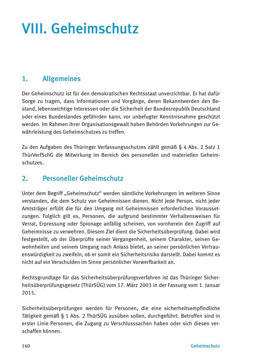 Seite 162 des Verfassungsschutzbericht 2015 Thüringen