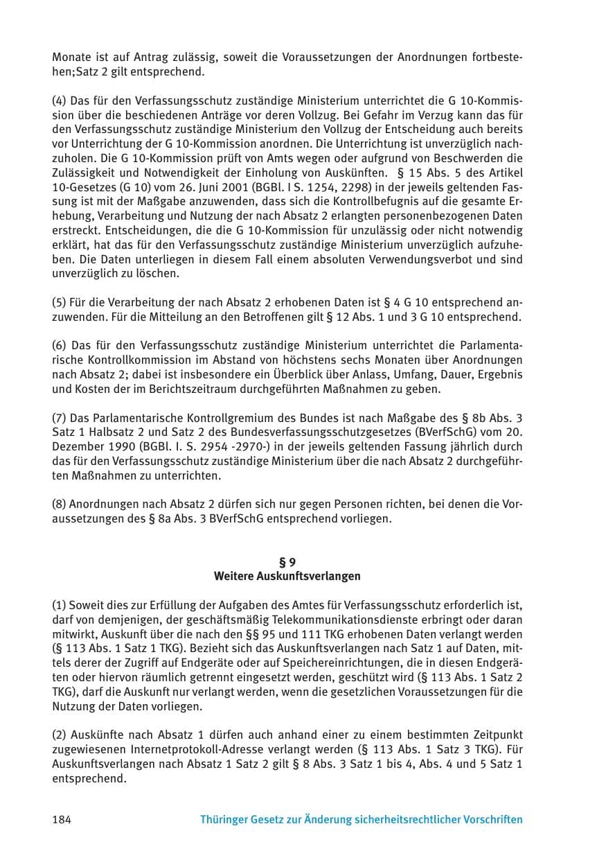 Seite 186 des Verfassungsschutzbericht 2015 Thüringen