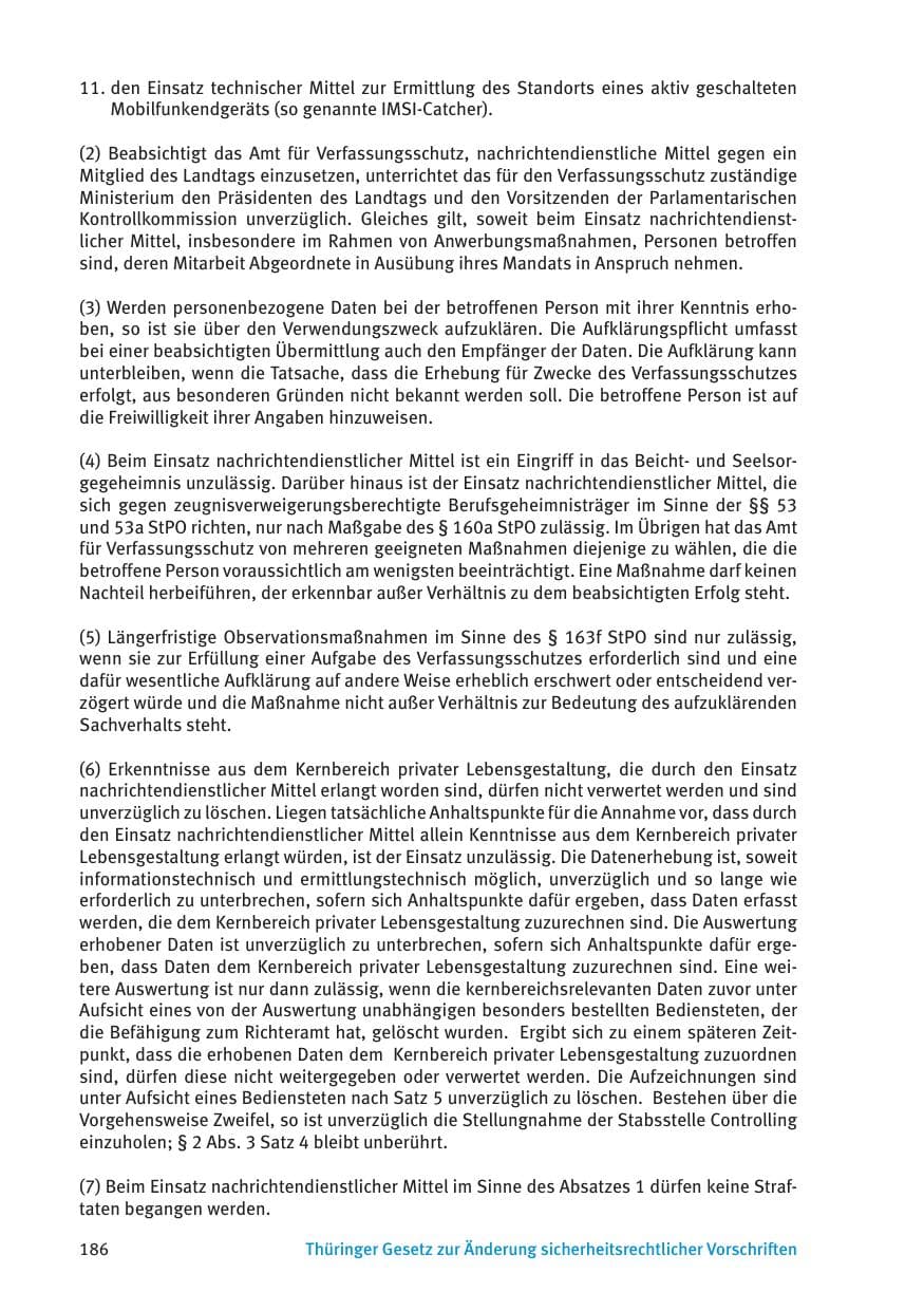 Seite 188 des Verfassungsschutzbericht 2015 Thüringen