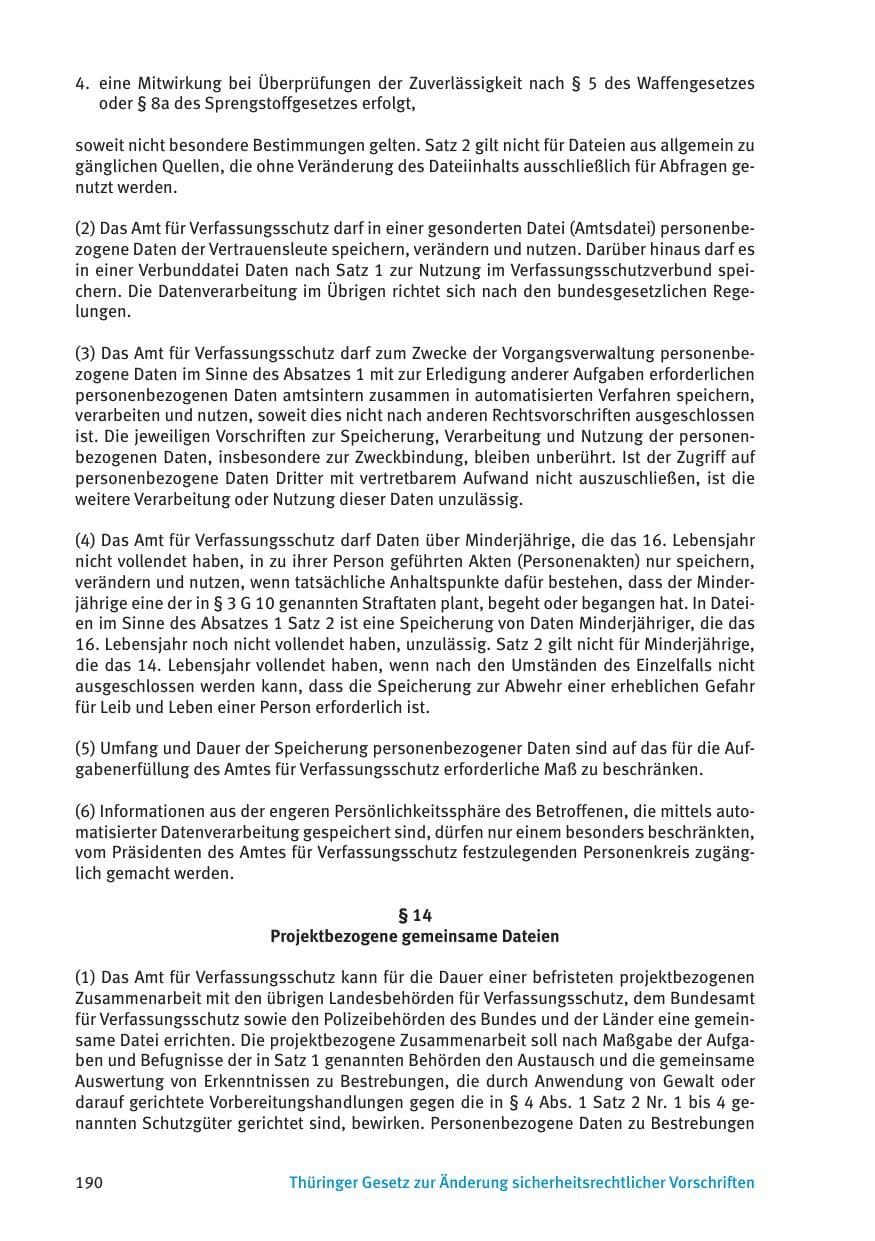 Seite 192 des Verfassungsschutzbericht 2015 Thüringen