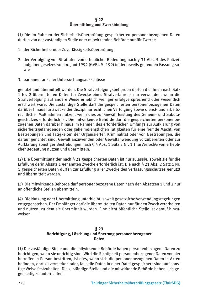 Seite 222 des Verfassungsschutzbericht 2015 Thüringen