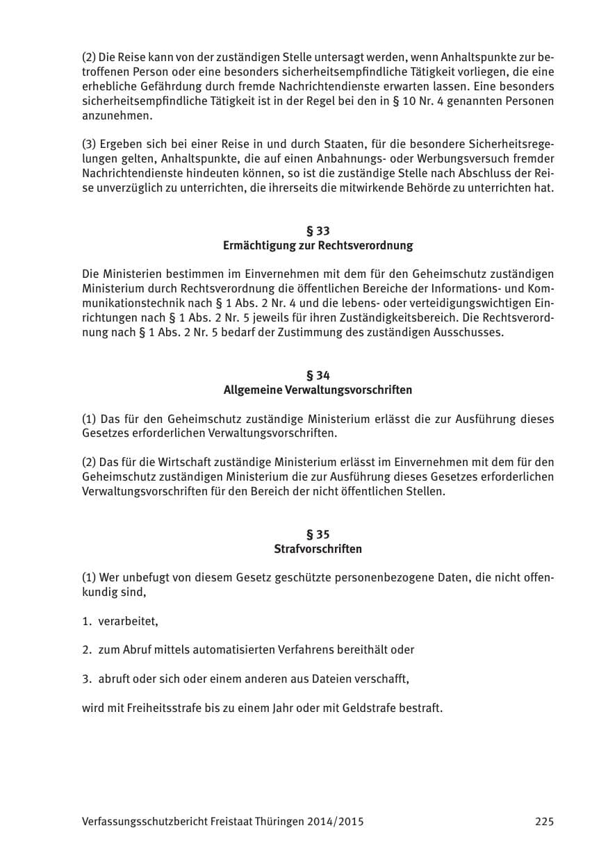 Seite 227 des Verfassungsschutzbericht 2015 Thüringen