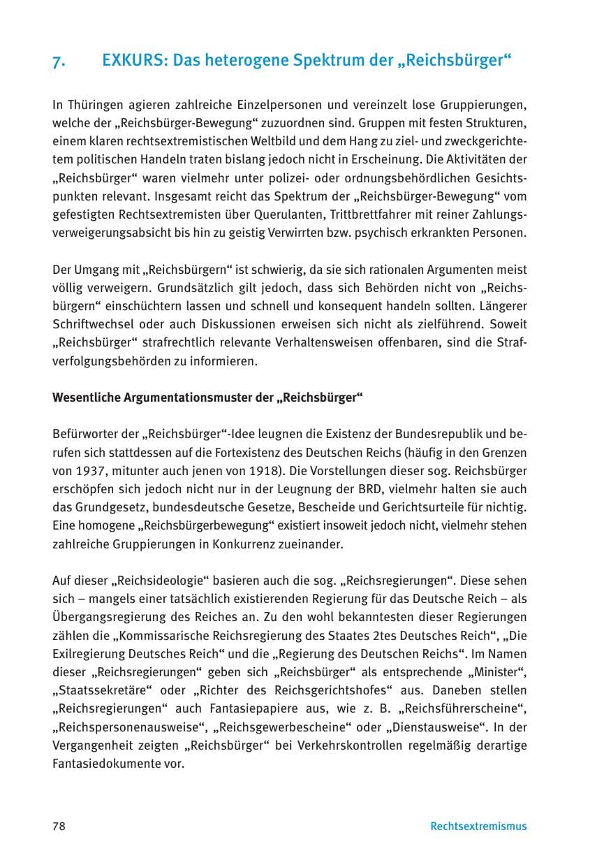 Seite 80 des Verfassungsschutzbericht 2015 Thüringen