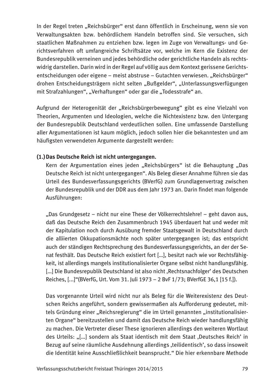 Seite 81 des Verfassungsschutzbericht 2015 Thüringen