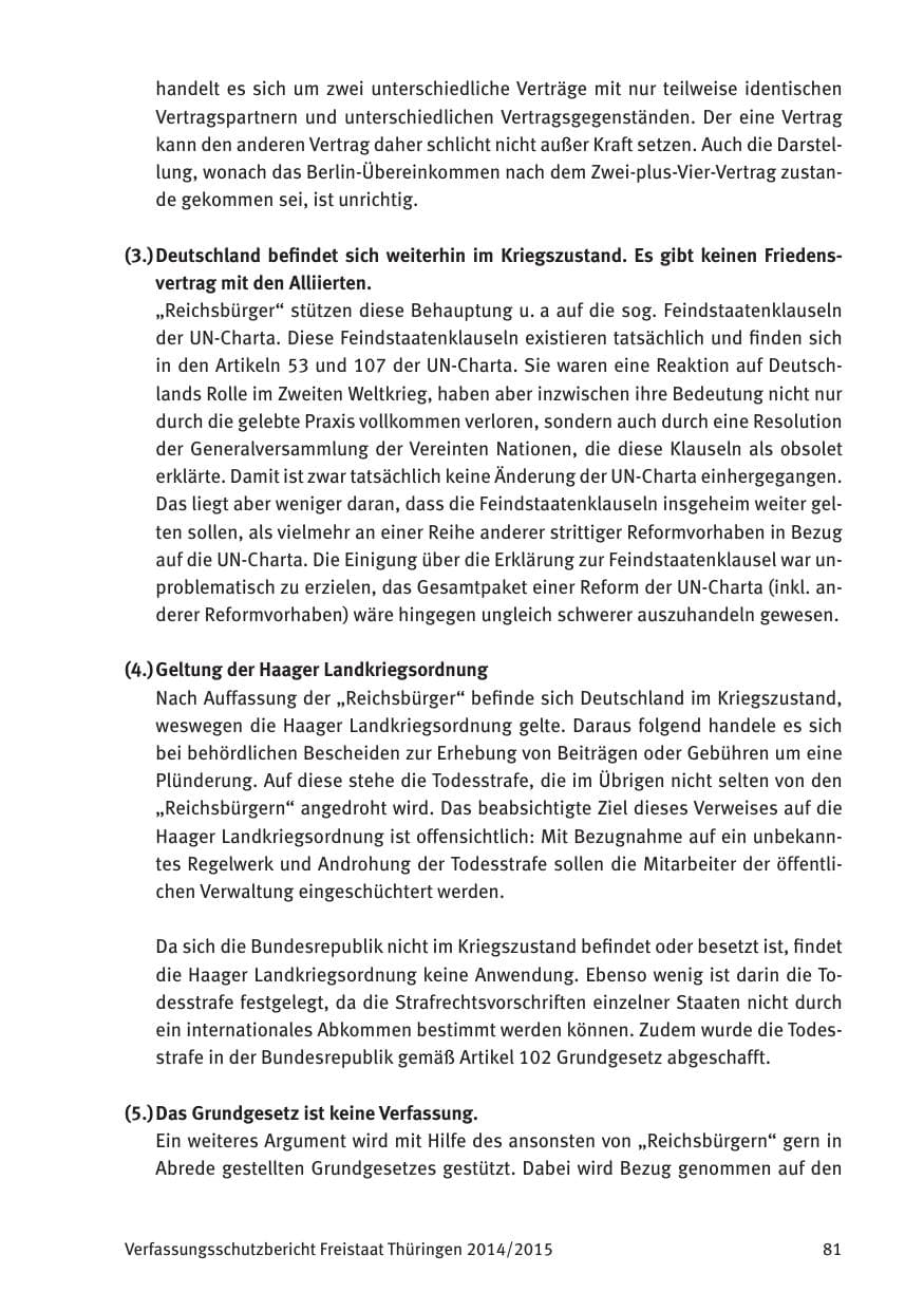 Seite 83 des Verfassungsschutzbericht 2015 Thüringen