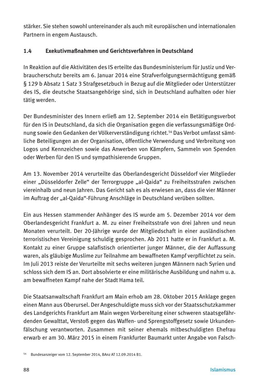 Seite 90 des Verfassungsschutzbericht 2015 Thüringen