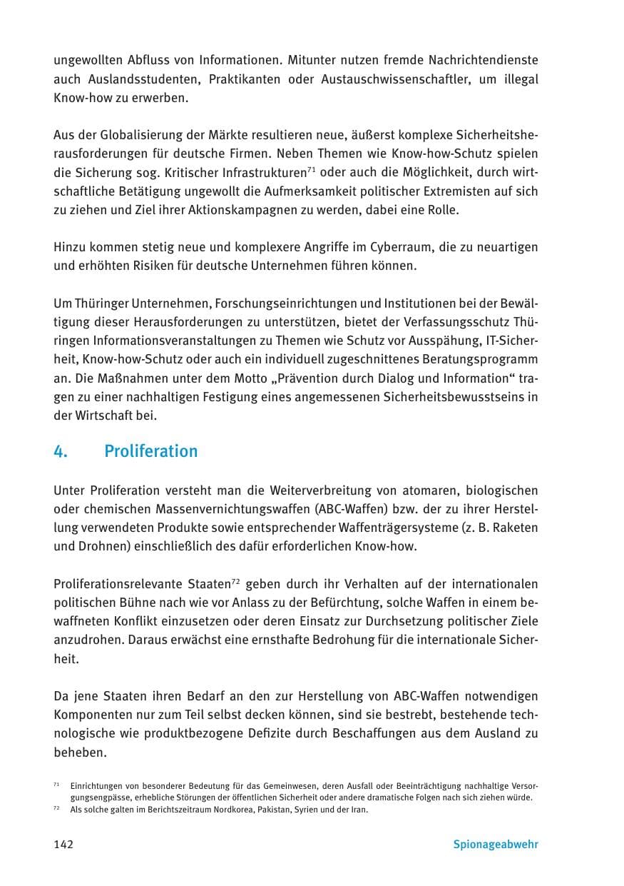 Seite 144 des Verfassungsschutzbericht 2016 Thüringen
