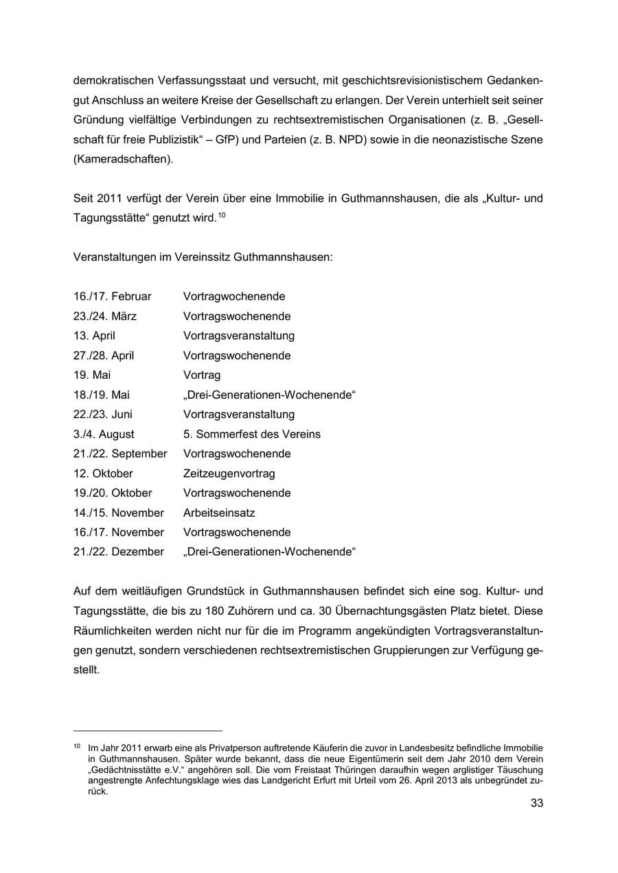 Seite 34 des Verfassungsschutzbericht 2019 Thüringen