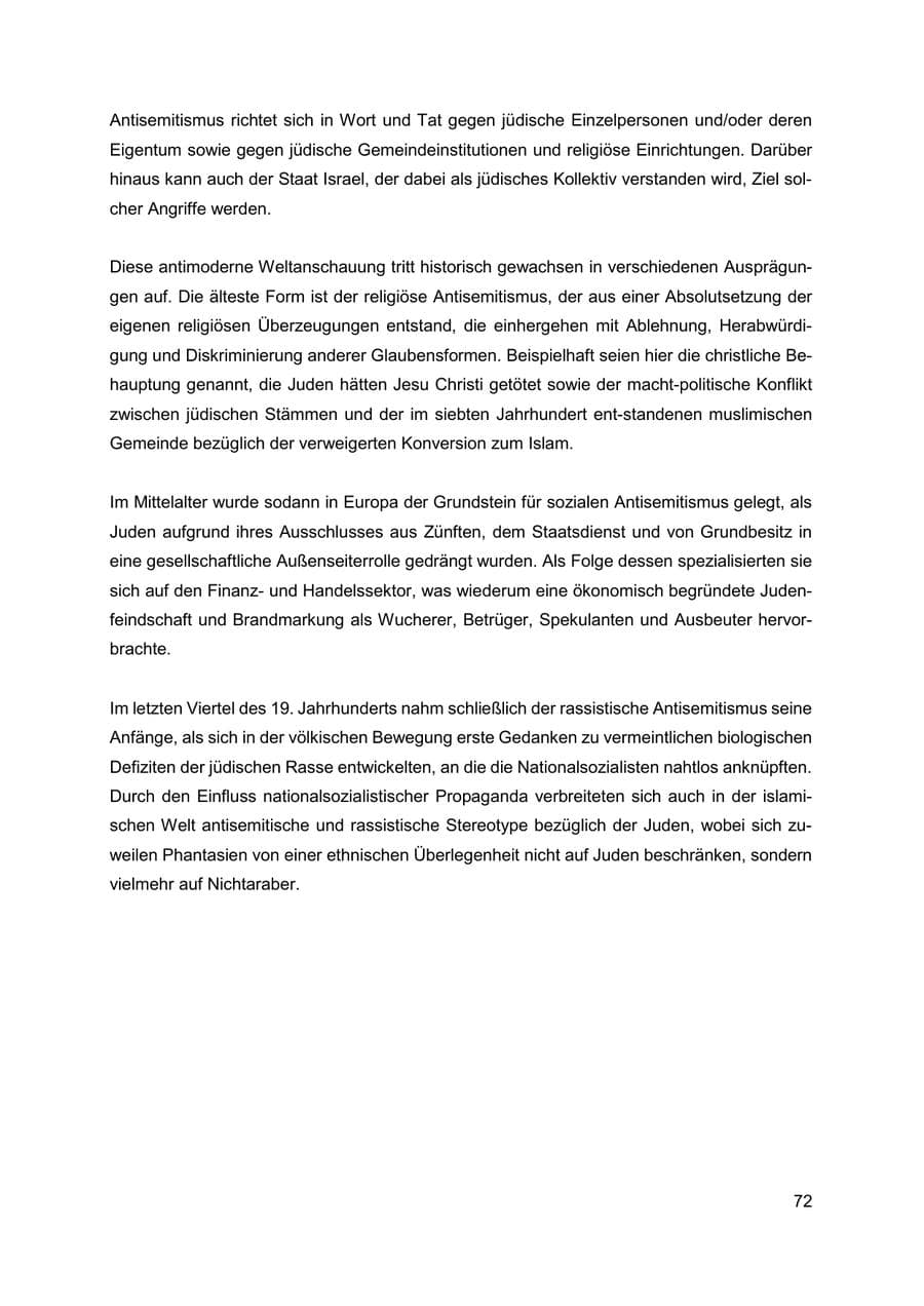 Seite 73 des Verfassungsschutzbericht 2019 Thüringen