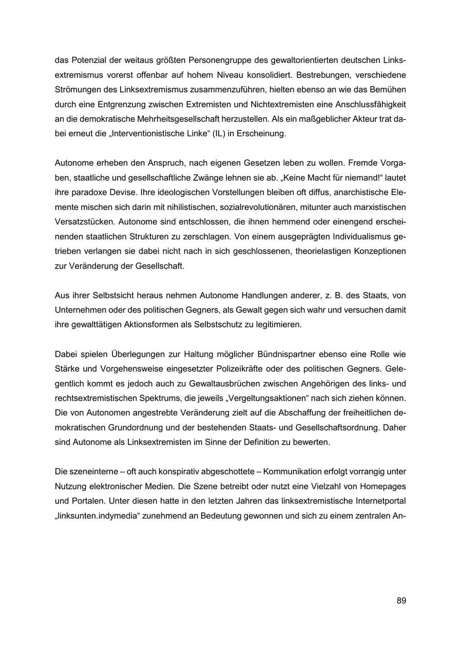 Seite 90 des Verfassungsschutzbericht 2019 Thüringen