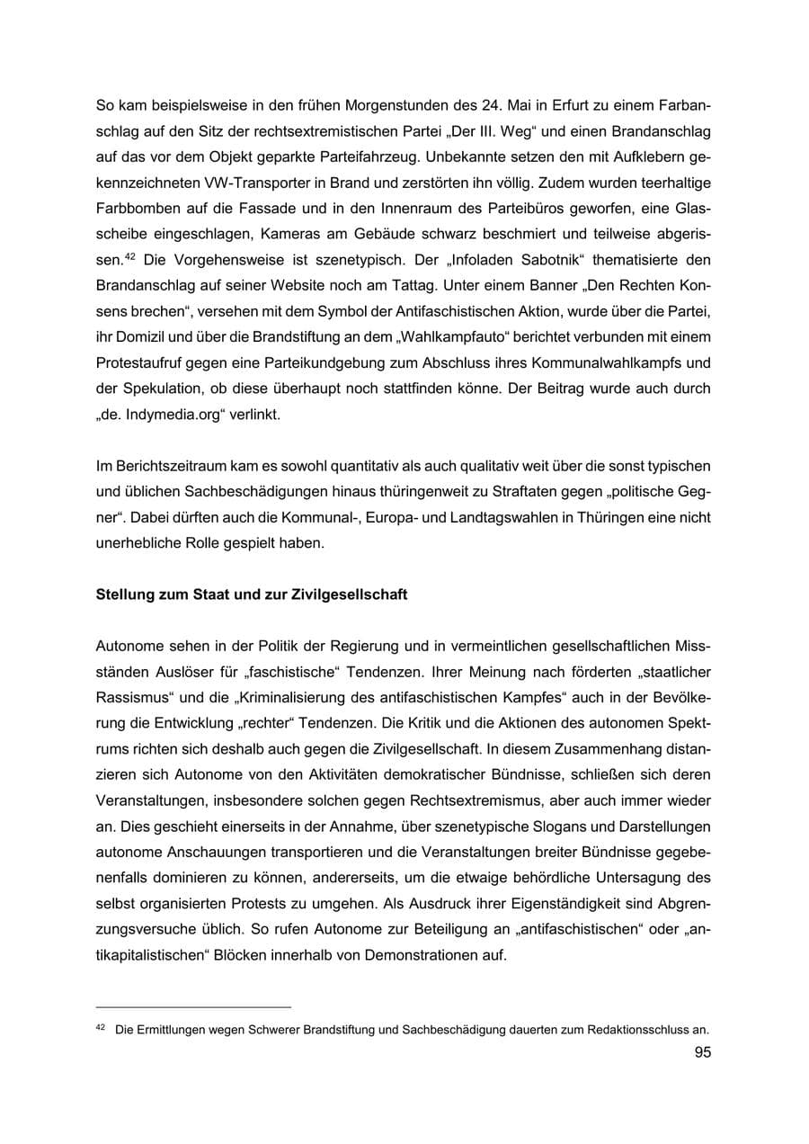Seite 96 des Verfassungsschutzbericht 2019 Thüringen