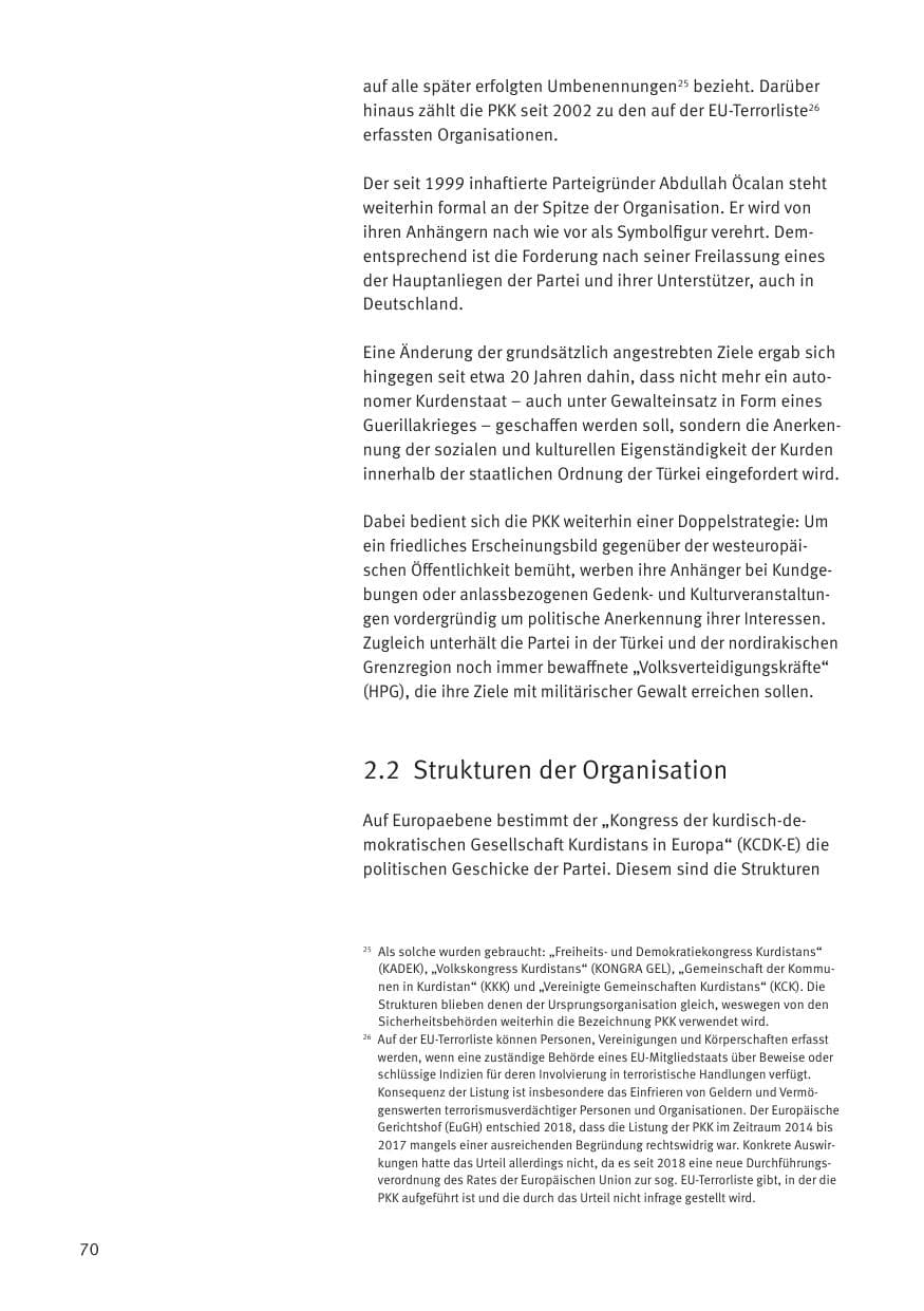 Seite 72 des Verfassungsschutzbericht 2020 Thüringen