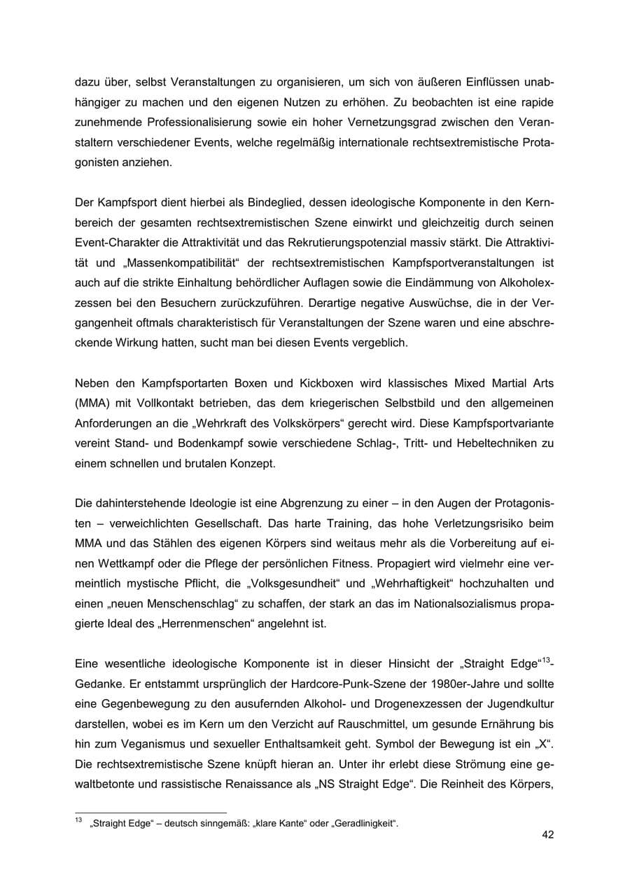 Seite 42 des Verfassungsschutzbericht 2022 Thüringen