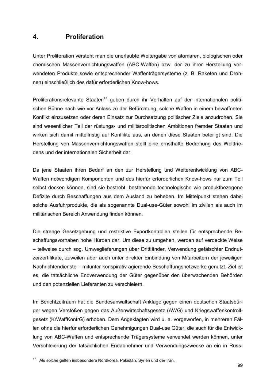 Seite 99 des Verfassungsschutzbericht 2022 Thüringen
