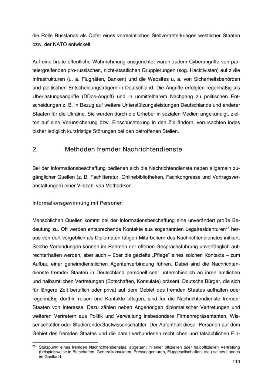 Seite 111 des Verfassungsschutzbericht 2023 Thüringen
