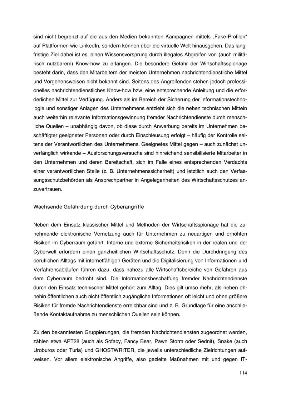 Seite 115 des Verfassungsschutzbericht 2023 Thüringen