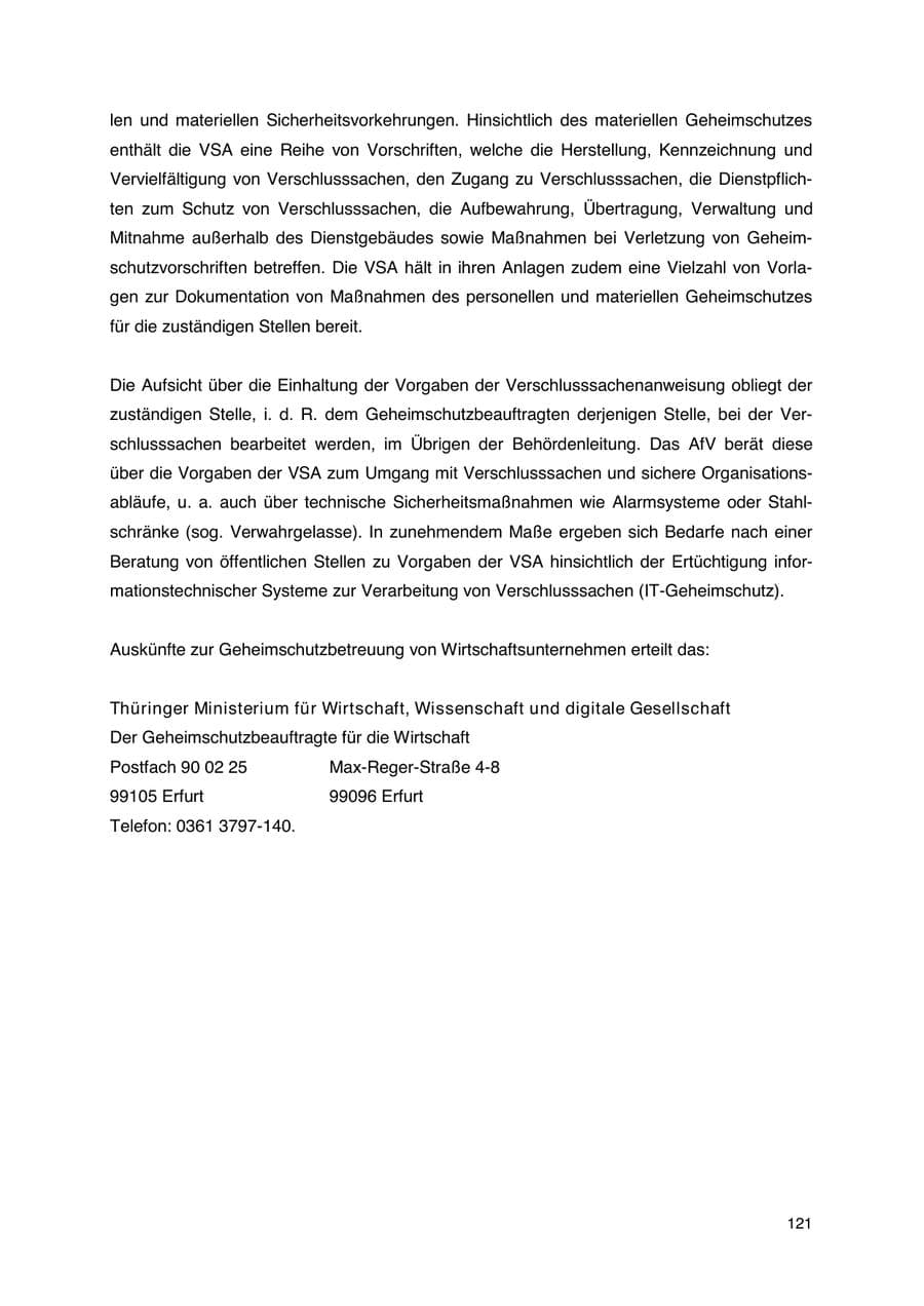 Seite 122 des Verfassungsschutzbericht 2023 Thüringen