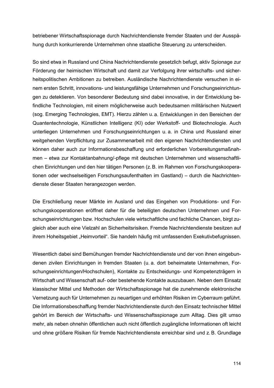 Seite 115 des Verfassungsschutzbericht 2024 Thüringen