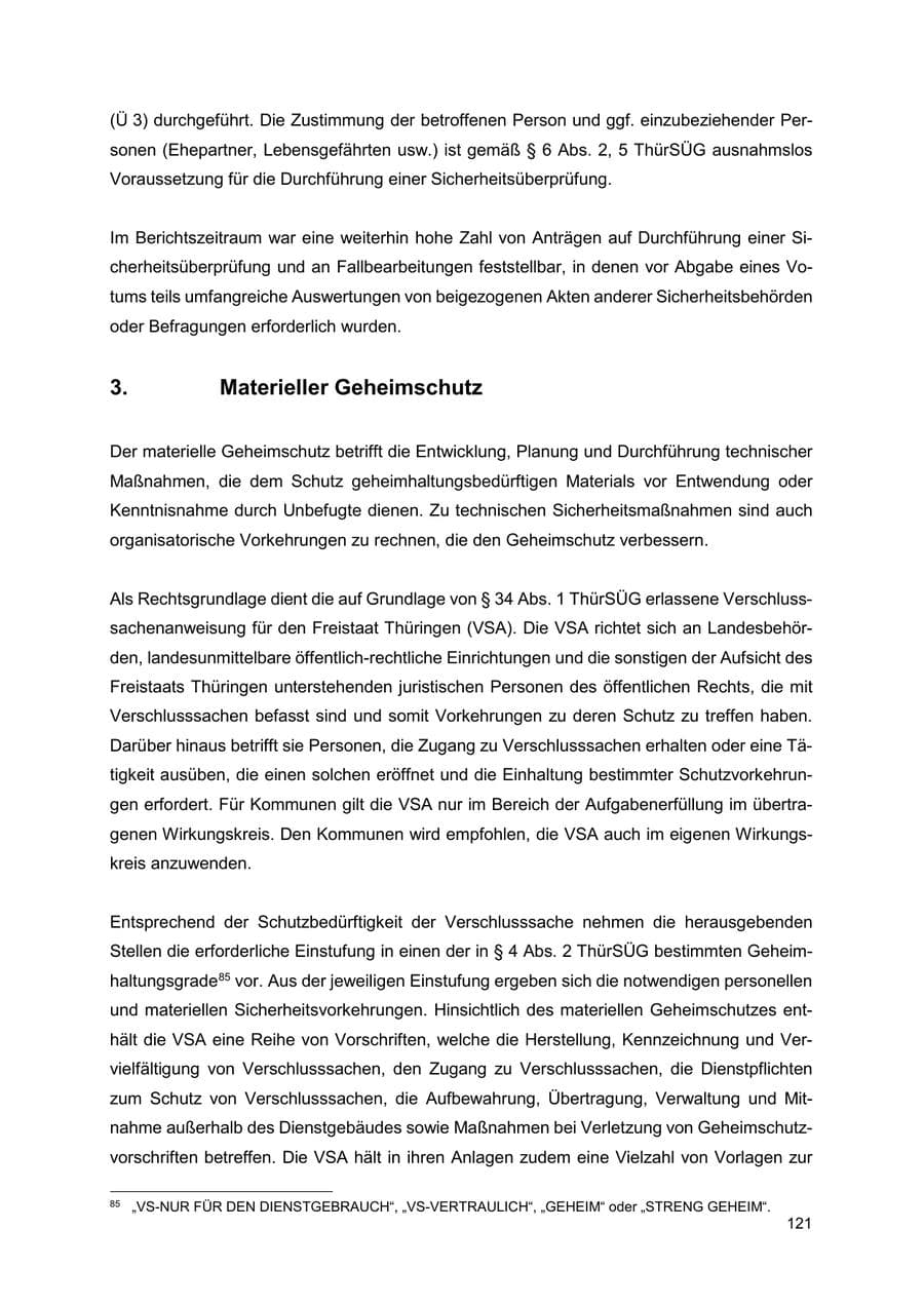 Seite 122 des Verfassungsschutzbericht 2024 Thüringen