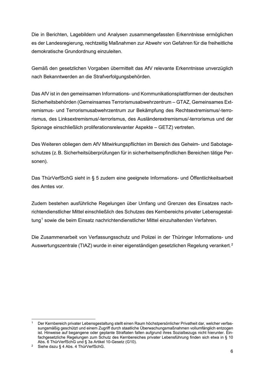 Seite 7 des Verfassungsschutzbericht 2024 Thüringen
