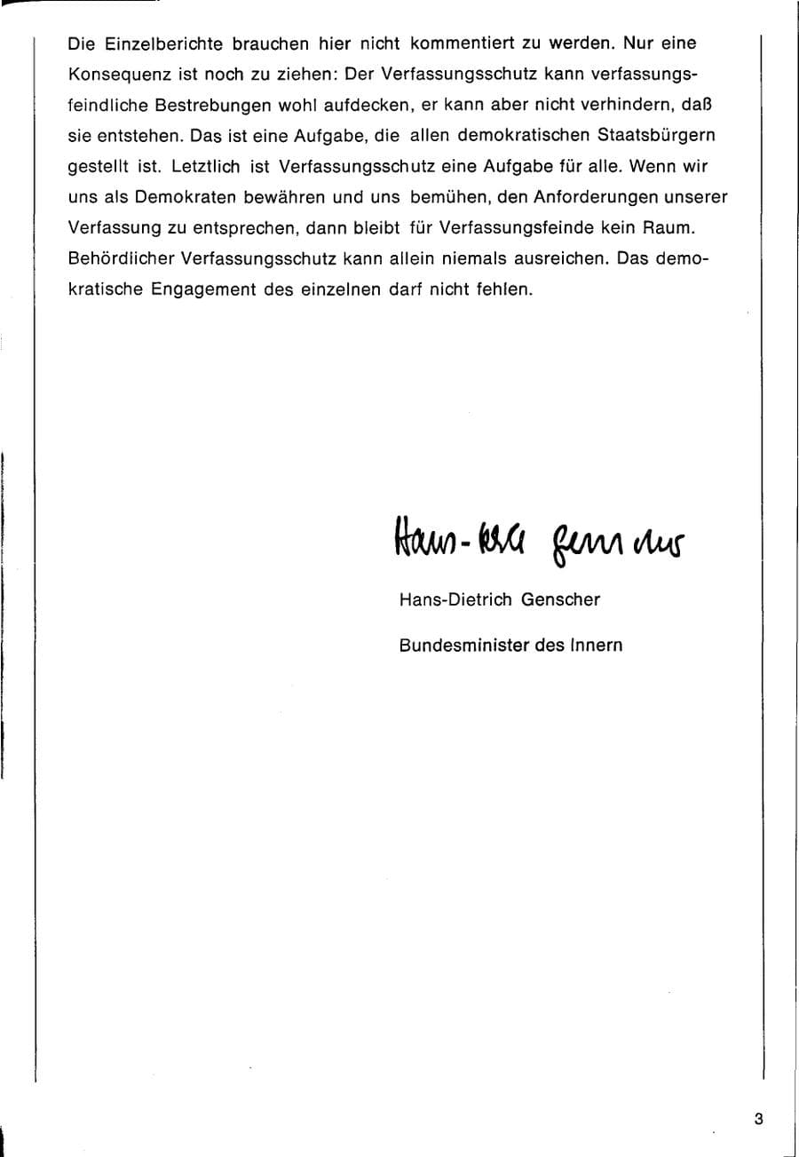 Seite 5 des Verfassungsschutzbericht 1970 Bund