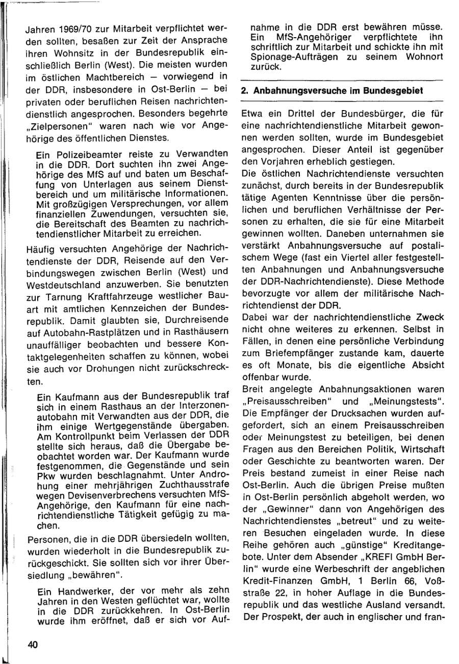Seite 42 des Verfassungsschutzbericht 1970 Bund