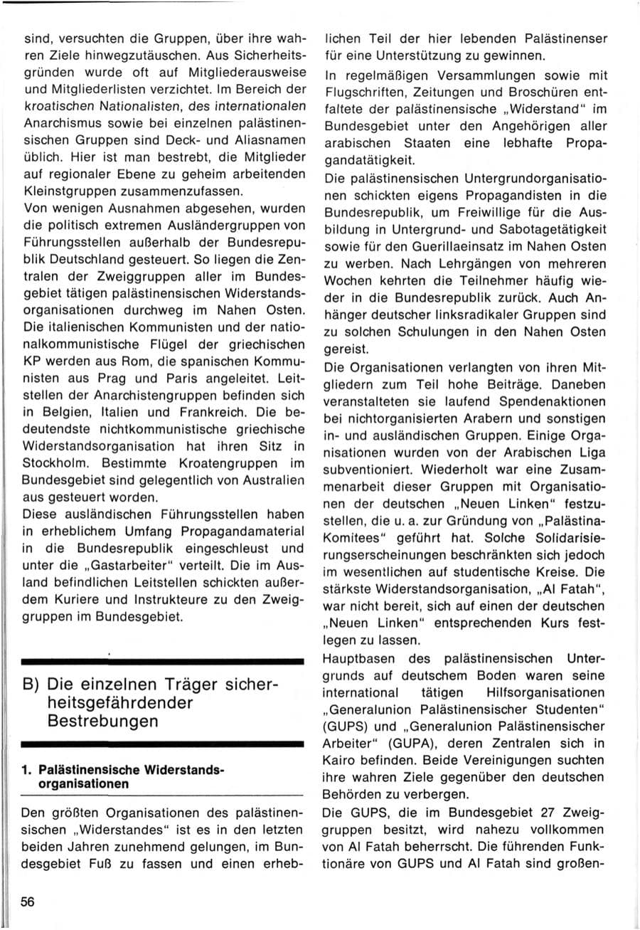 Seite 60 des Verfassungsschutzbericht 1970 Bund