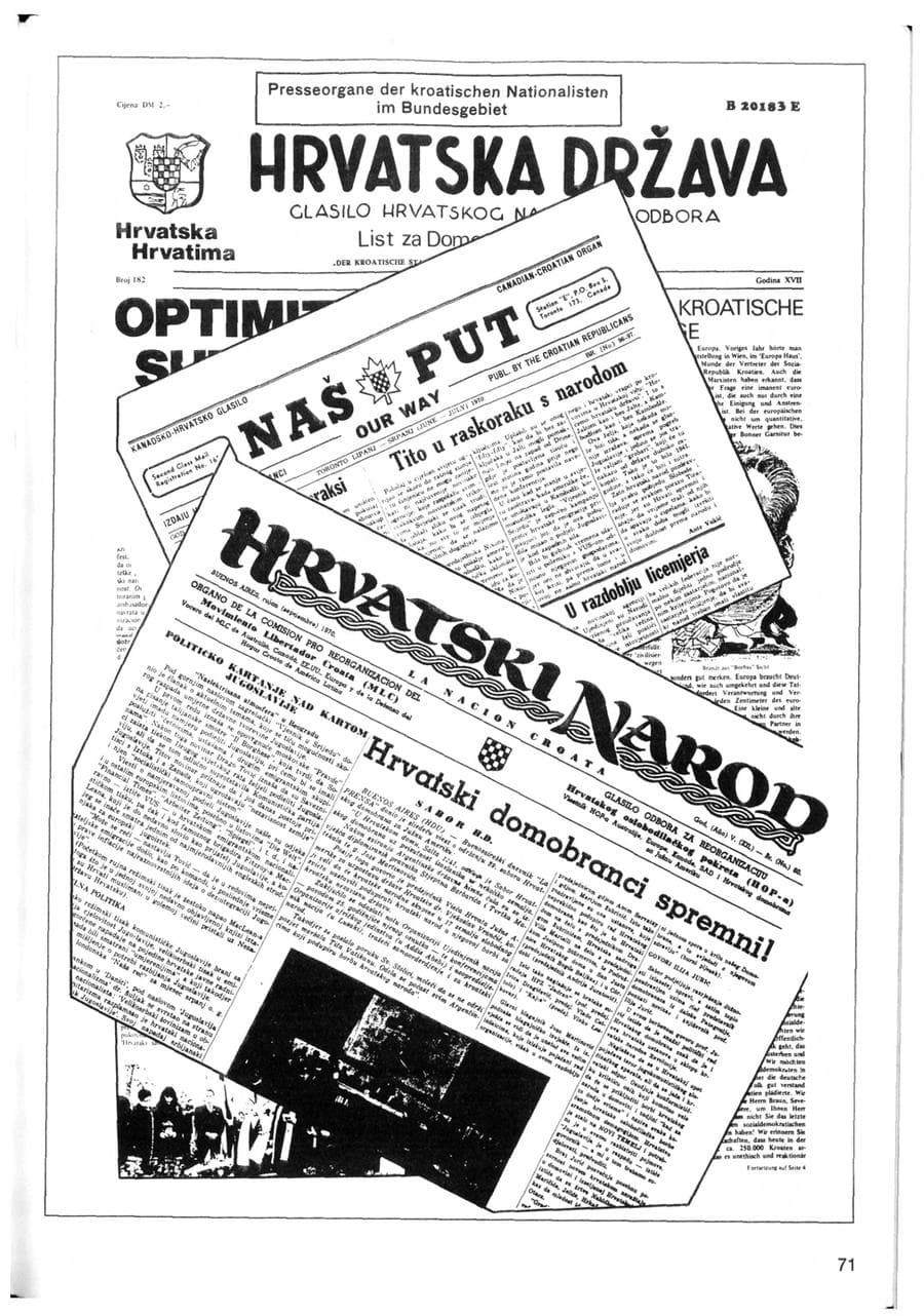 Seite 75 des Verfassungsschutzbericht 1970 Bund