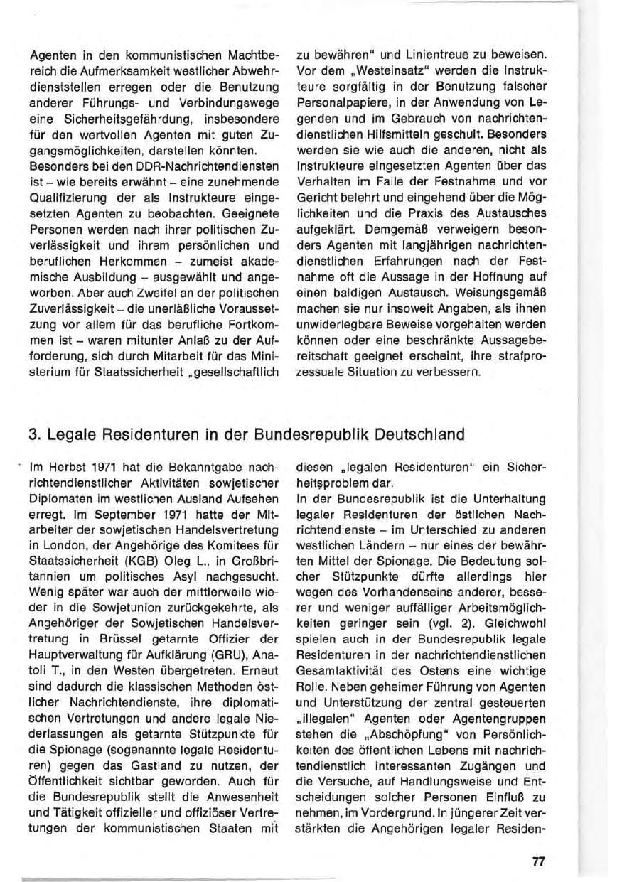Seite 77 des Verfassungsschutzbericht 1971 Bund