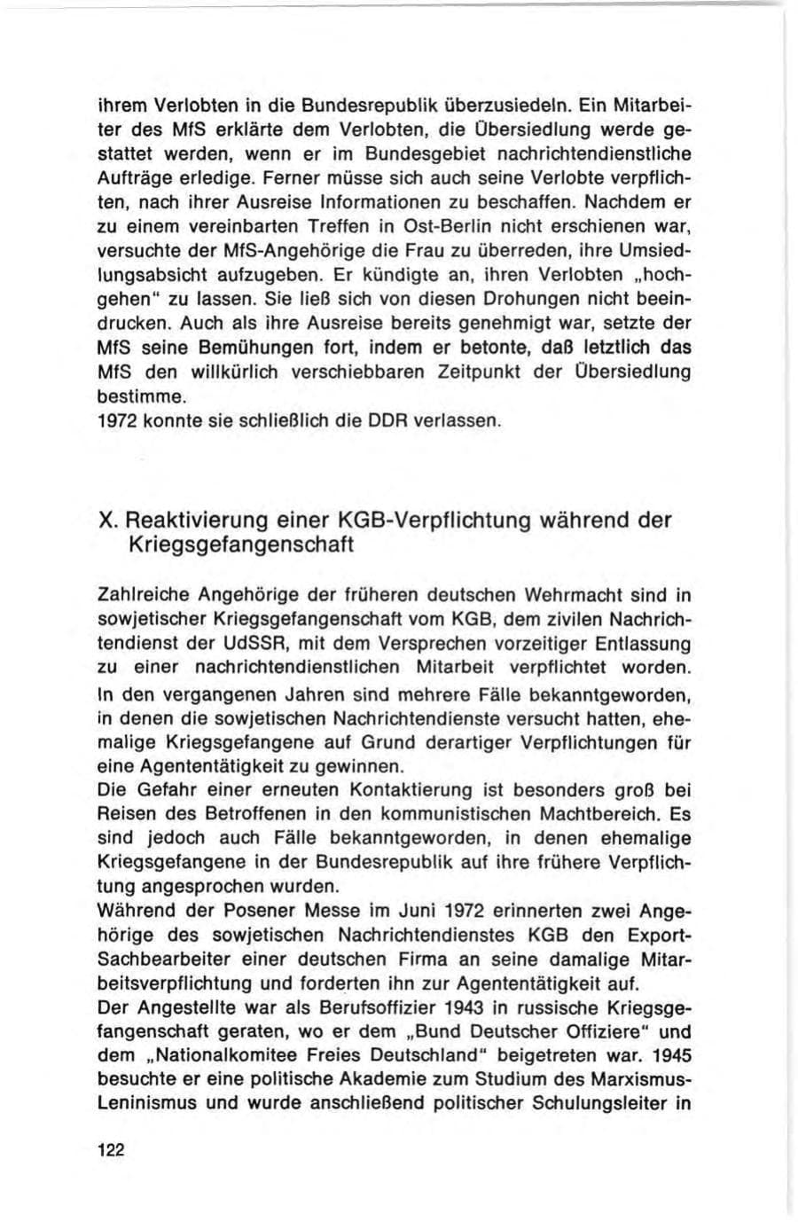 Seite 122 des Verfassungsschutzbericht 1972 Bund