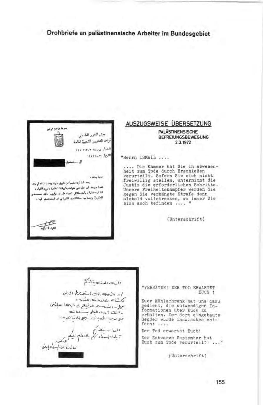 Seite 155 des Verfassungsschutzbericht 1972 Bund