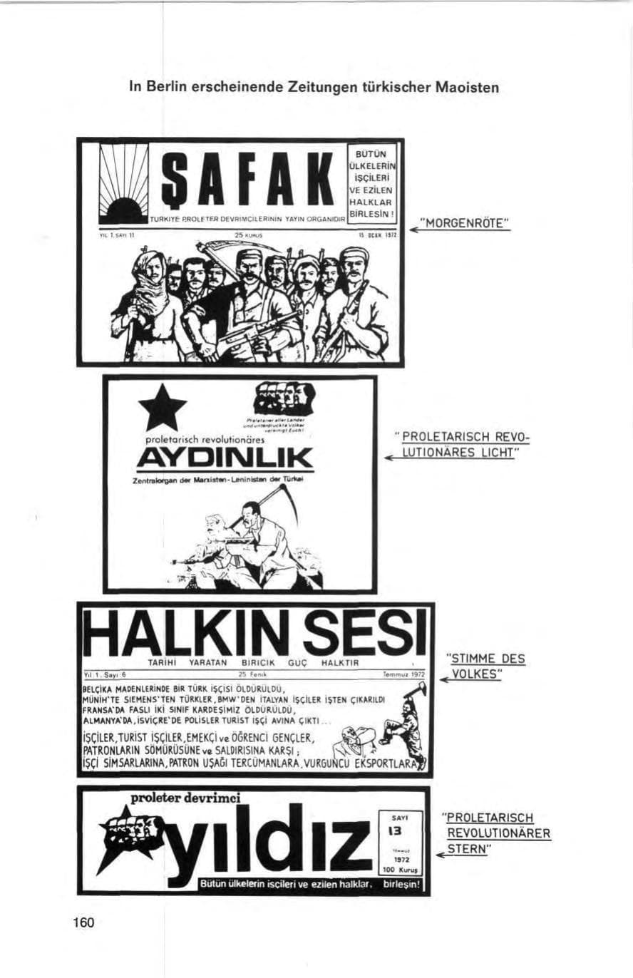 Seite 160 des Verfassungsschutzbericht 1972 Bund