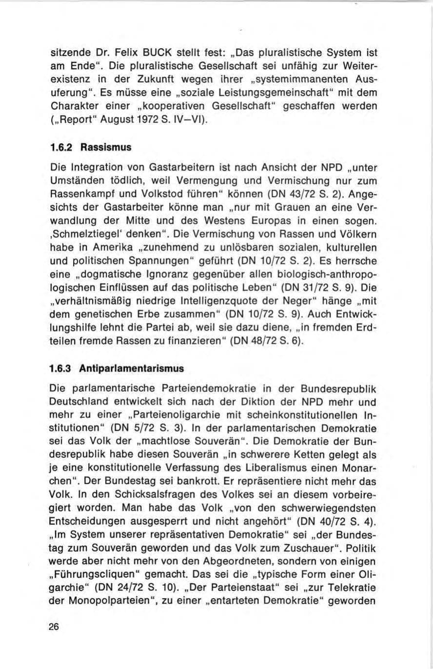 Seite 26 des Verfassungsschutzbericht 1972 Bund