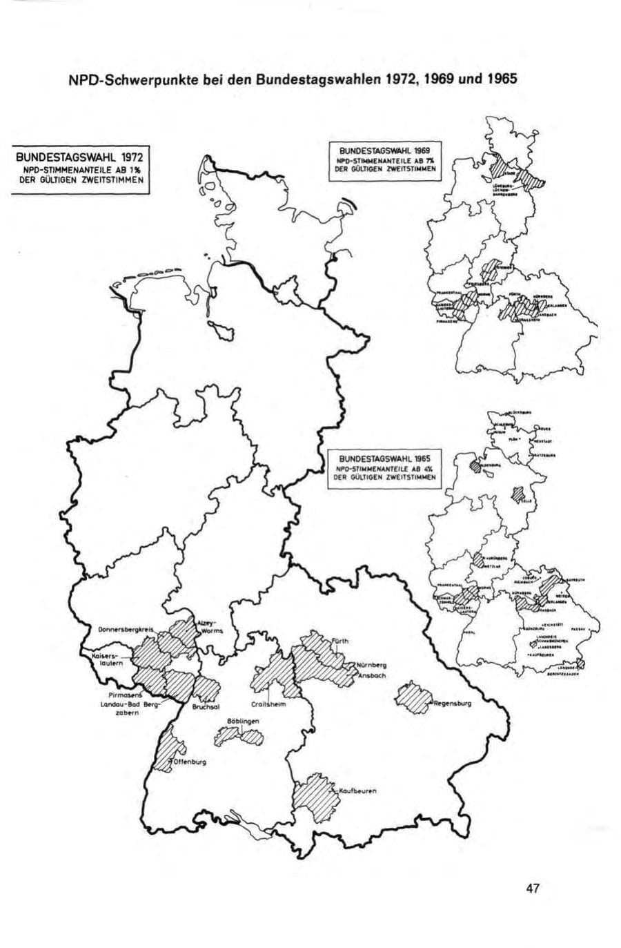 Seite 47 des Verfassungsschutzbericht 1972 Bund
