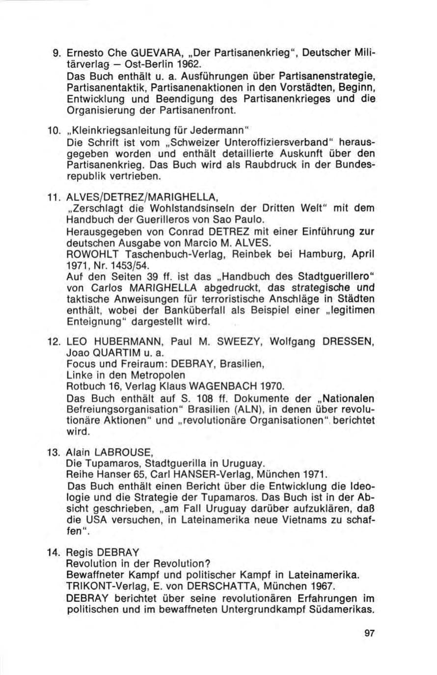 Seite 97 des Verfassungsschutzbericht 1972 Bund
