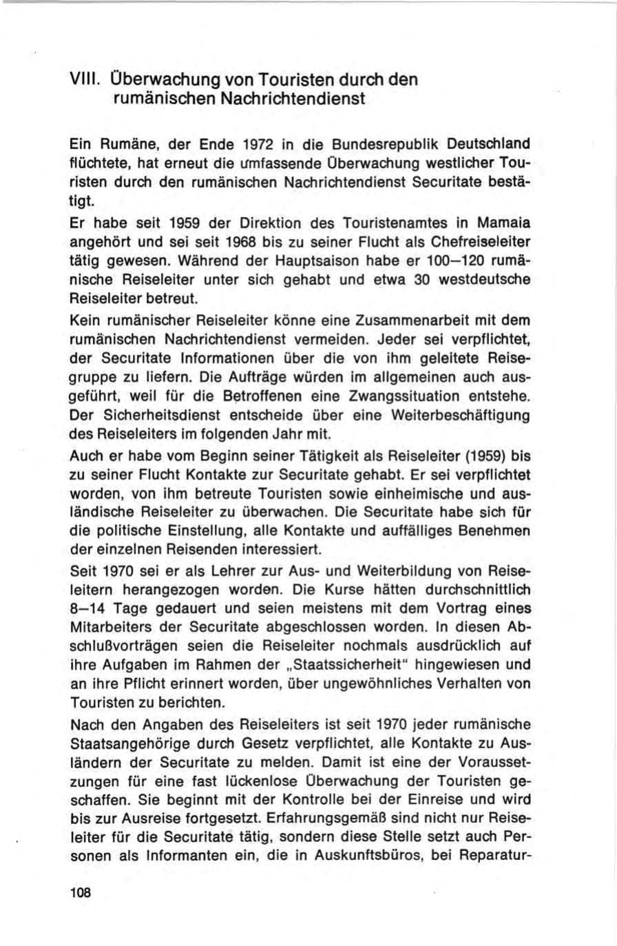 Seite 108 des Verfassungsschutzbericht 1973 Bund