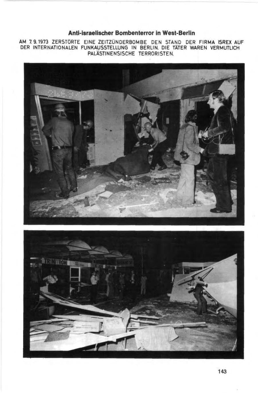Seite 143 des Verfassungsschutzbericht 1973 Bund