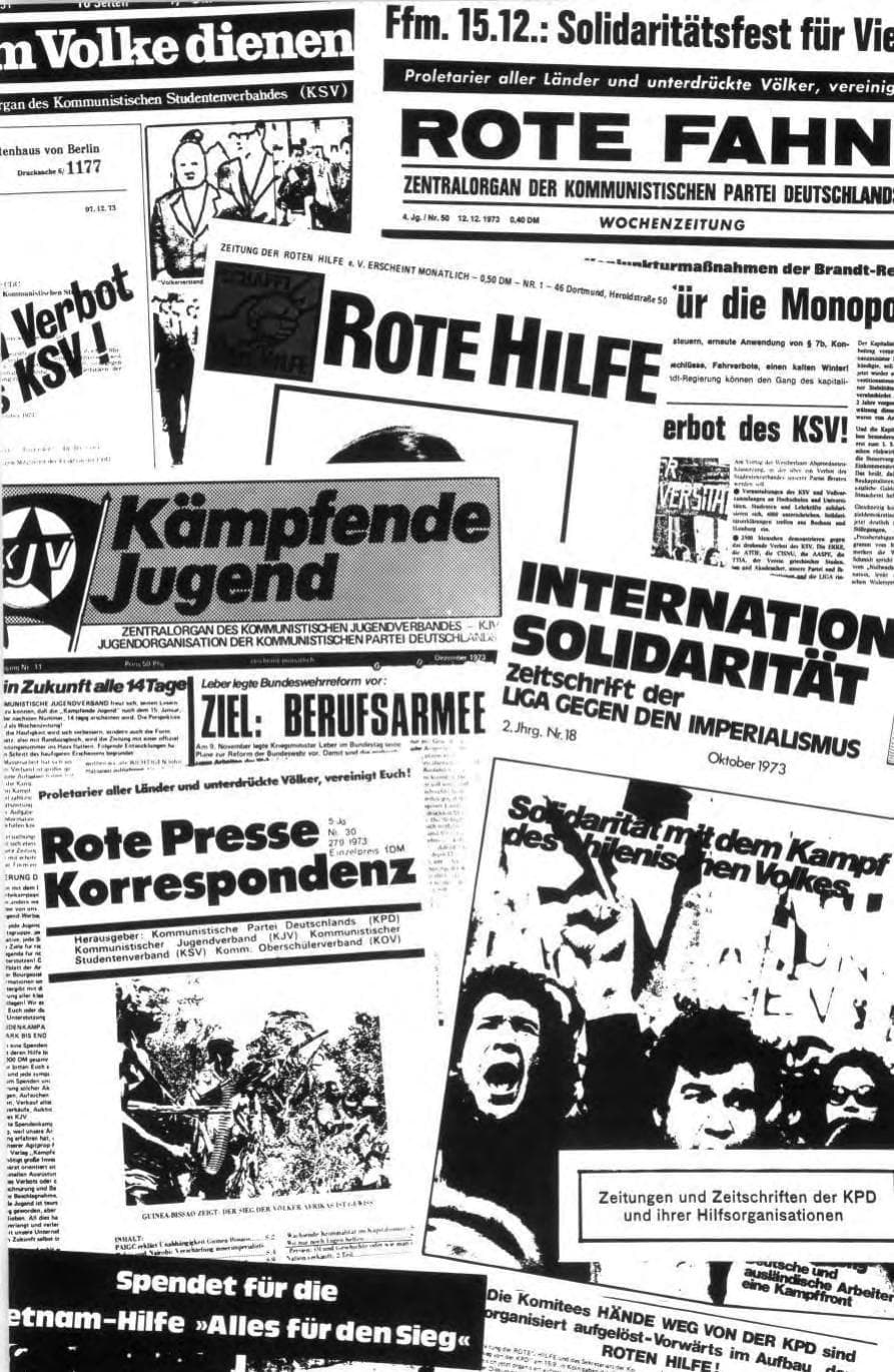 Seite 75 des Verfassungsschutzbericht 1973 Bund