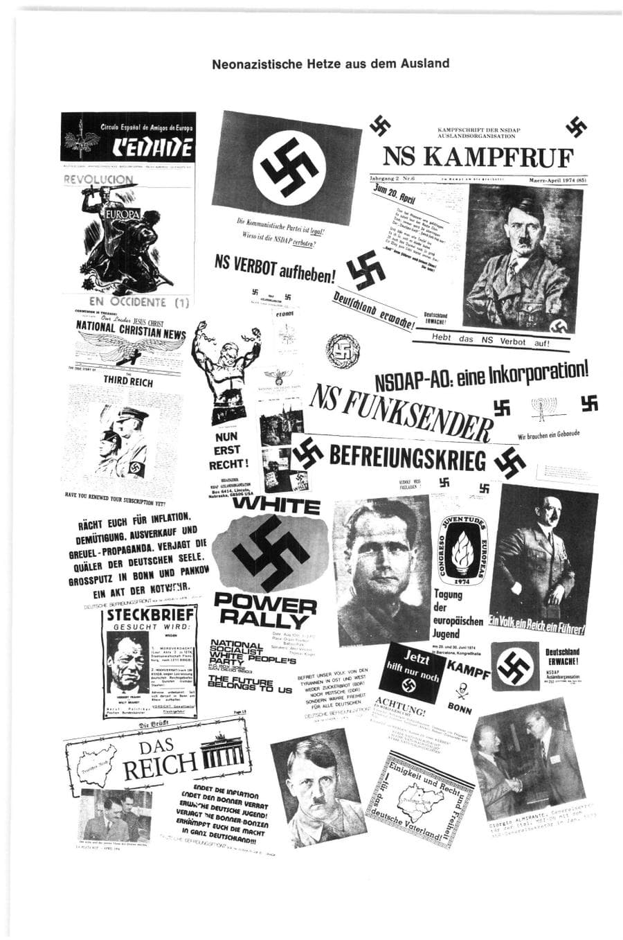 Seite 40 des Verfassungsschutzbericht 1974 Bund