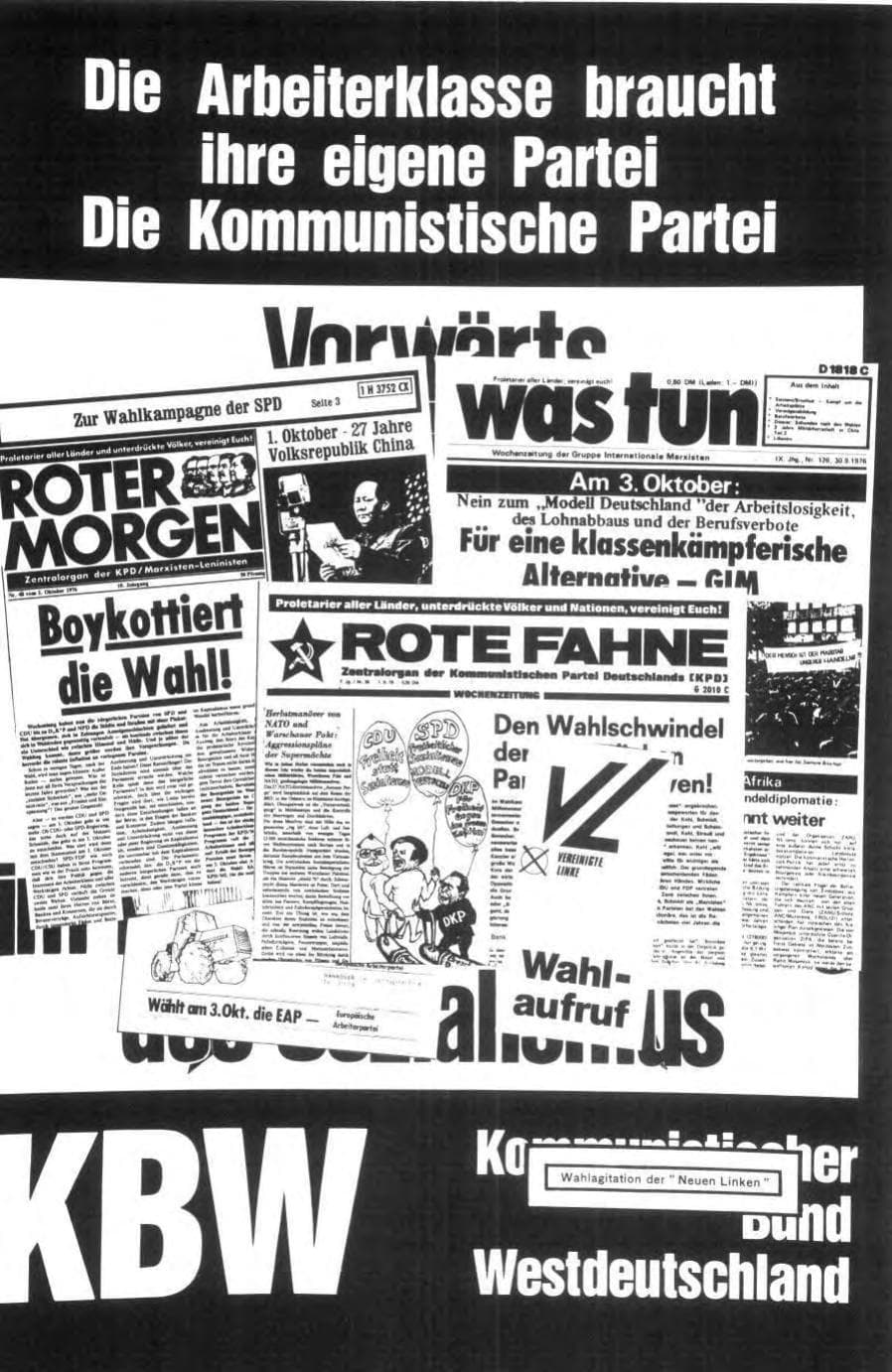 Seite 110 des Verfassungsschutzbericht 1976 Bund