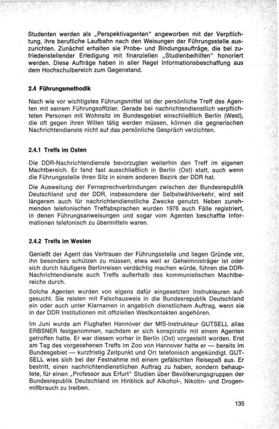 Seite 135 des Verfassungsschutzbericht 1976 Bund