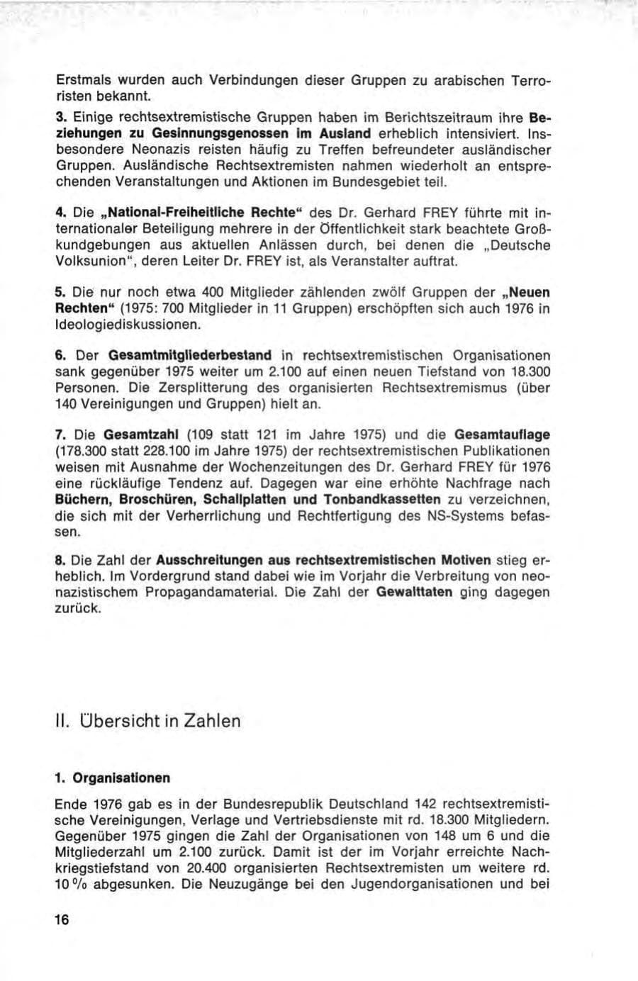 Seite 16 des Verfassungsschutzbericht 1976 Bund